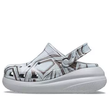 Сандалии classic crush disco clog 'clear bue' Crocs, синий