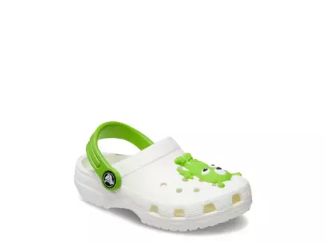 Сандалии Classic Glow Alien Clog Crocs, цвет multicolor