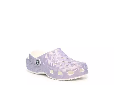 Сандалии Classic Iridescent Geo Clog Crocs, фиолетовый