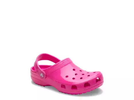Сандалии Classic Neon Highlighter Clog Crocs, розовый