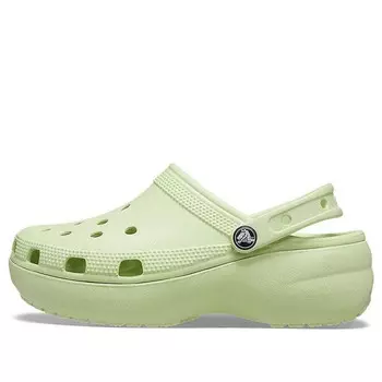 Сандалии classic platform clog 'celery' Crocs, зеленый