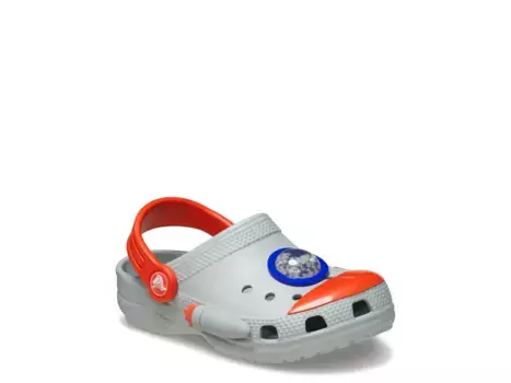 Сандалии Classic Rocket Ship Fun Lab Clog Crocs, серый