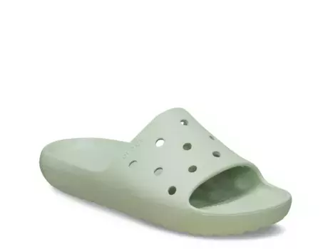 Сандалии Classic v2 Slide Sandal Crocs, зеленый