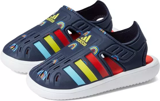 Сандалии Closed Toe Water Sandals adidas, цвет Ink/Bold Orange/Impact Yellow