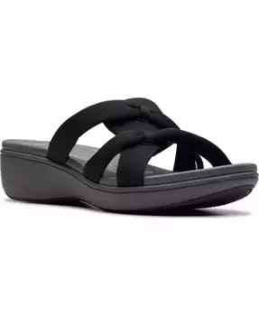 Сандалии Cloudsteppers Breeze Rae Cam Slip-On Flat Clarks, черный