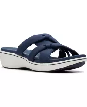 Сандалии Cloudsteppers Breeze Rae Cam Slip-On Flat Clarks, синий