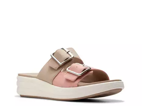 Сандалии Cloudsteppers Drift Wedge Sandal Clarks, цвет coral