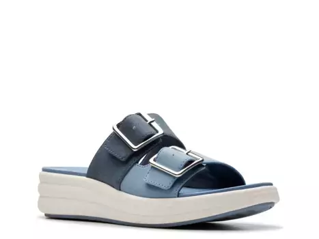 Сандалии Cloudsteppers Drift Wedge Sandal Clarks, темно-синий