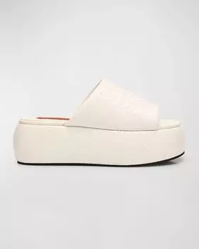 Сандалии Cloudy Vegan на тканой платформе SIMONMILLER, цвет Macadamia