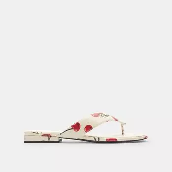 Сандалии Coach Bridgette Sandal With Cherry Print, цвет Chalk Multi