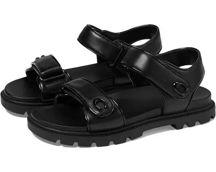 Сандалии COACH Brynn Leather, черный