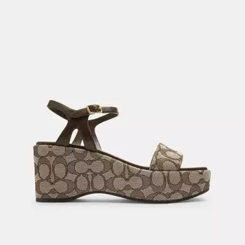 Сандалии Coach Gale Wedge Sandal, цвет Maple