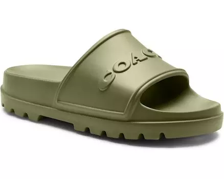 Сандалии COACH Jesse Rubber Slide, цвет Moss