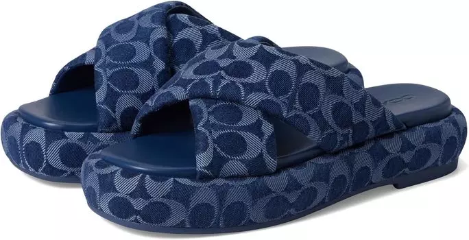 Сандалии COACH Penelope Signature C Sandals, цвет Deep Blue