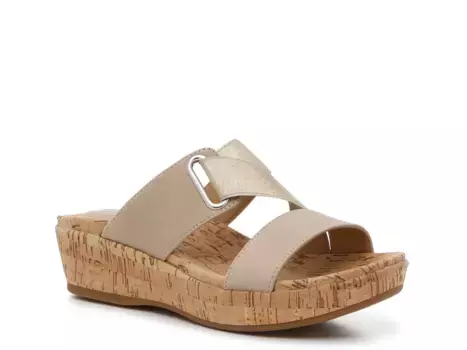 Сандалии Coco Wedge Sandal Hush Puppies, цвет sesame_goldmetallic