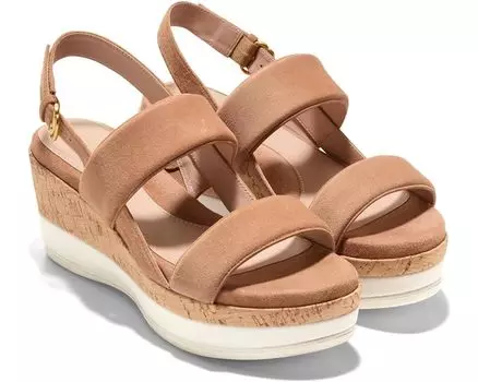 Сандалии Cole Haan Aislin Wedge, цвет Pecan Suede/Cork