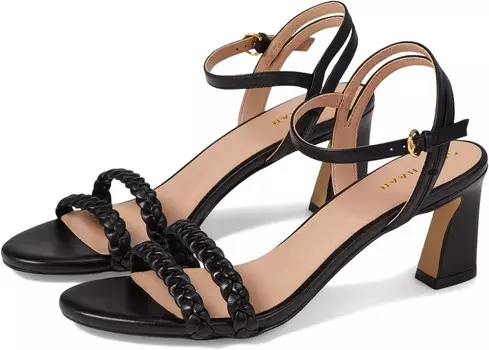 Сандалии Cole Haan Alyse Braided Sandal 65 mm, цвет Black Leather