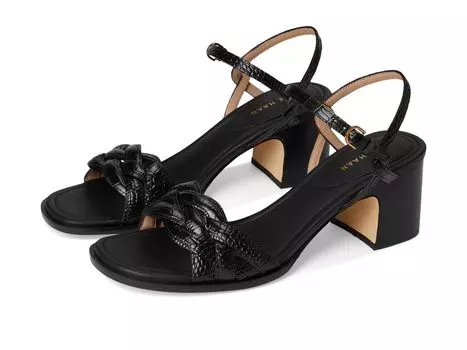 Сандалии Cole Haan Ambrose Braid Sandal, цвет Black Croc Print Leather