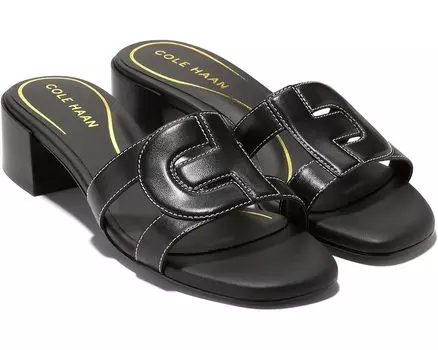 Сандалии Cole Haan Chrisee Block Heel, цвет Black Leather