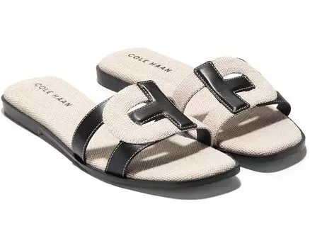 Сандалии Cole Haan Chrisee, цвет Black Leather/Canvas