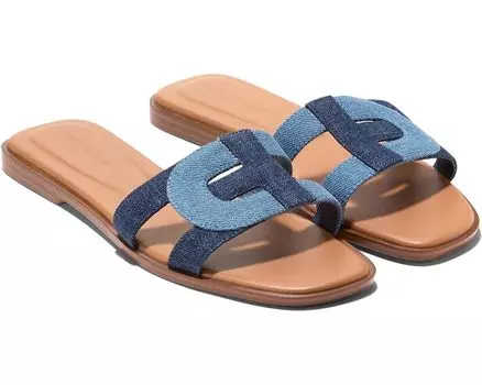 Сандалии Cole Haan Chrisee, цвет Light Denim/Dark Denim/Pecan Leather