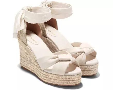 Сандалии Cole Haan Cloudfeel Hampton, цвет Ivory Leather/Natural Canavs