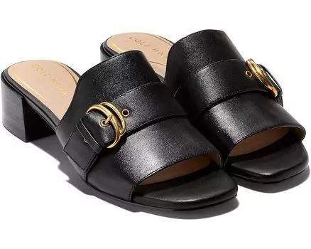 Сандалии Cole Haan Crosby Slide, цвет Black Leather/Black Stack