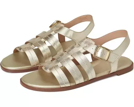 Сандалии Cole Haan Flynn Fishman Sandals, цвет Soft Gold Leather