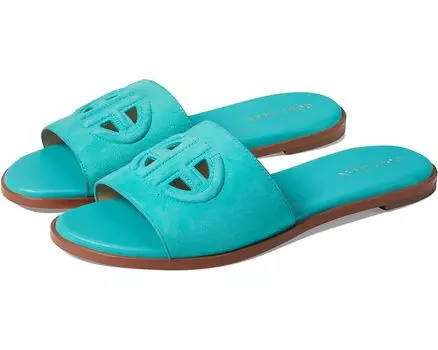 Сандалии Cole Haan Flynn Logo Slide, цвет Turquoise Suede