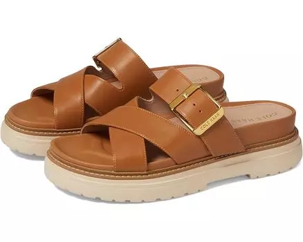 Сандалии Cole Haan Fraya Slide, цвет Dark Caramel Leather