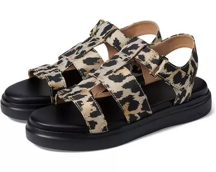 Сандалии Cole Haan Grandpro Rally Fisherman, цвет Leopard Jacquard/Black