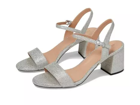 Сандалии Cole Haan Josie Block Heel Sandal, цвет Silver Glitter Mesh
