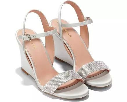 Сандалии Cole Haan Josie Wedge, цвет All Over Crystal/Gray Satin