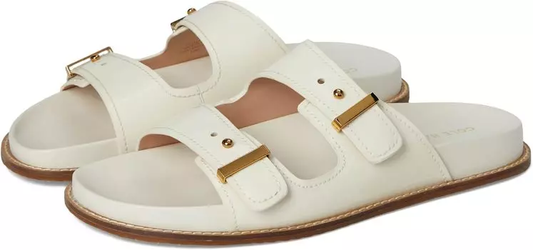 Сандалии Cole Haan Marisol Footbed Sandals, цвет Ivory Patent Leather