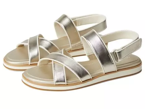 Сандалии Cole Haan Mirabelle Crisscross Sandals, цвет Soft Gold Talca/Ivory