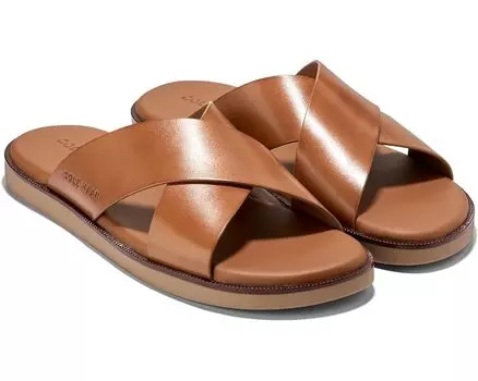 Сандалии Cole Haan Nantucket Cross Strap, цвет British Tan/Dark Latte