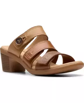 Сандалии Collection Women's Emily2 Adella Block Heel Sandals Clarks, коричневый