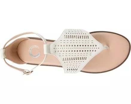 Сандалии Comfort Foam Niobi Sandal Journee Collection, белый