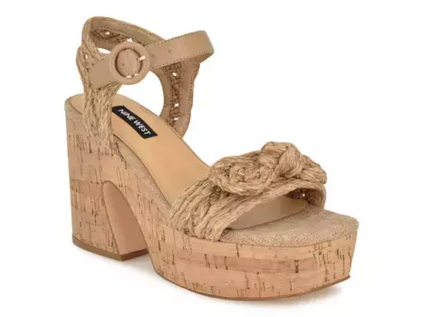 Сандалии Comiele Platform Sandal Nine West, цвет darknatural