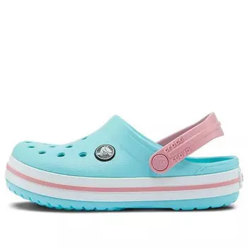 Сандалии crocband clogs k 'blue white' Crocs, синий