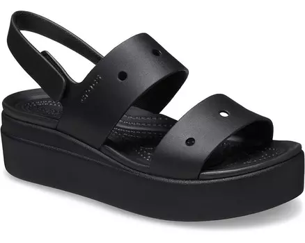 Сандалии Crocs Brooklyn 4U Low Wedges, черный