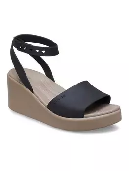 Сандалии Crocs BROOKLYN ANKLE STRAP WEDGE W 209406, черный