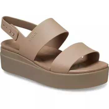 Сандалии Crocs Brooklyn LoWedge, бежевый