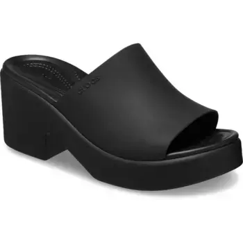 Сандалии Crocs Brooklyn Slide Heel, черный