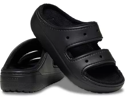 Сандалии Crocs Classic Cozzzy Towel Sandal, черный