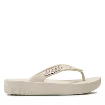Сандалии Crocs Classic Platform Flip W 207714 Bone, бежевый