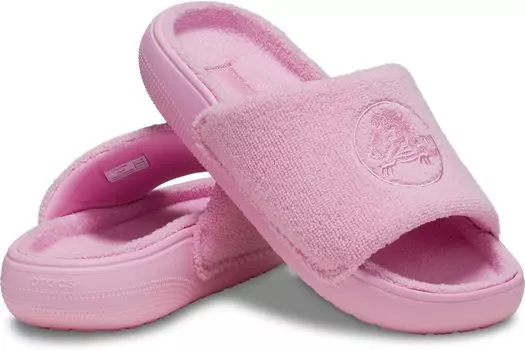 Сандалии Crocs Classic Towel Slide, цвет Pink Tweed