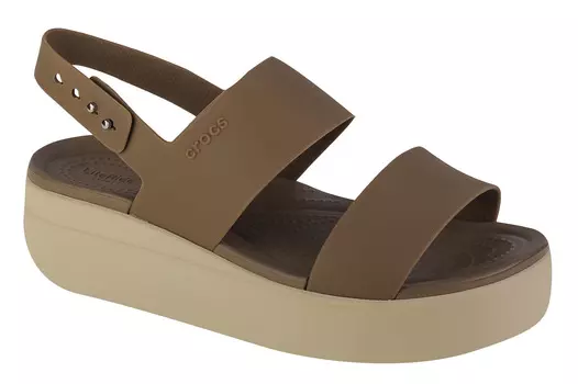 Сандалии Crocs Crocs Brooklyn Low Wedge, зеленый