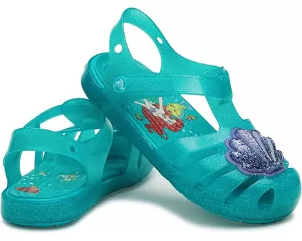 Сандалии Crocs Kids Disney Princess Isabella Glitter Sandals, цвет Latigo Bay/Ariel