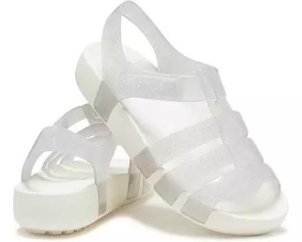 Сандалии Crocs Kids Isabella Glitter Sandal, цвет Mystic Glitter